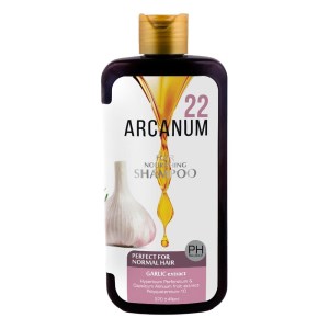 شامپو تقویت کننده و ضد ریزش مو آرکانوم مدل سیر حجم 370 میلی لیتر