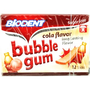 ادامس بادکنکی بایودنت باطعم کولا 12 عددی