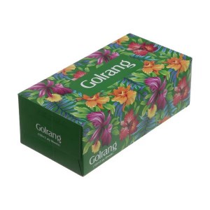 دستمال جعبه ای 150برگ دولا گلرنگ