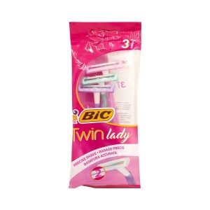 ژیلت دو لبه بیک زنانه سه عددی توین لیدی