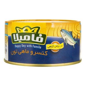 تن ماهی فامیلا در روغن گیاهی 180 گرم