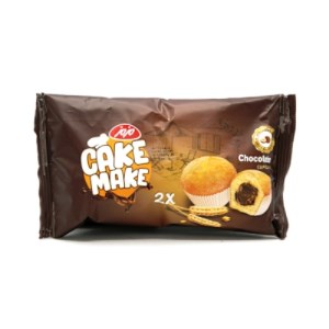 کیک دو قلو با کرم شکلات مزمز52 گرم بسته 24عددی