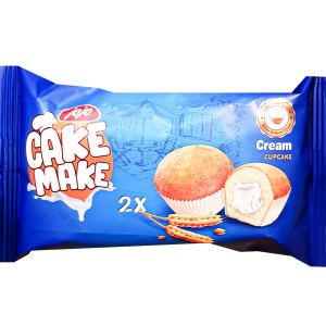 کیک دوقلو ساده کرم خامه مزمز 24ع