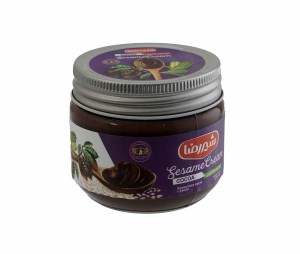 کرم کنجد کاکائویی شیررضا شیشه 200 گرم