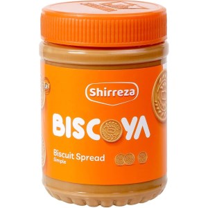 کرم بیسکویت شیررضا شیشه 450 گرم 12 عددی